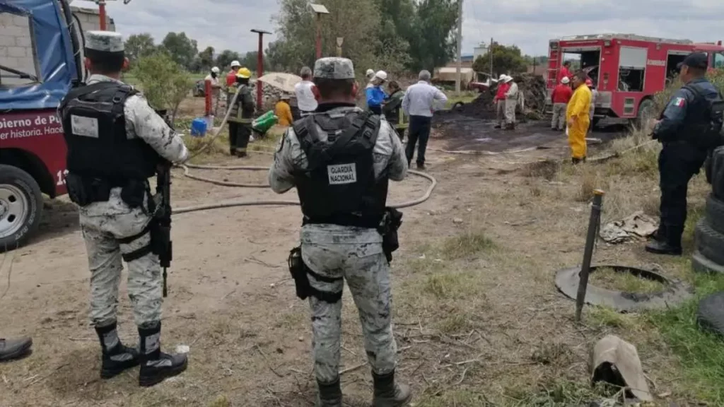 Guardia Nacional resguarda presunta toma clandestina en Coronango