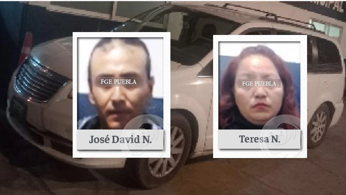José David y Teresa fueron detenidos por robo a casa en Puebla capital
