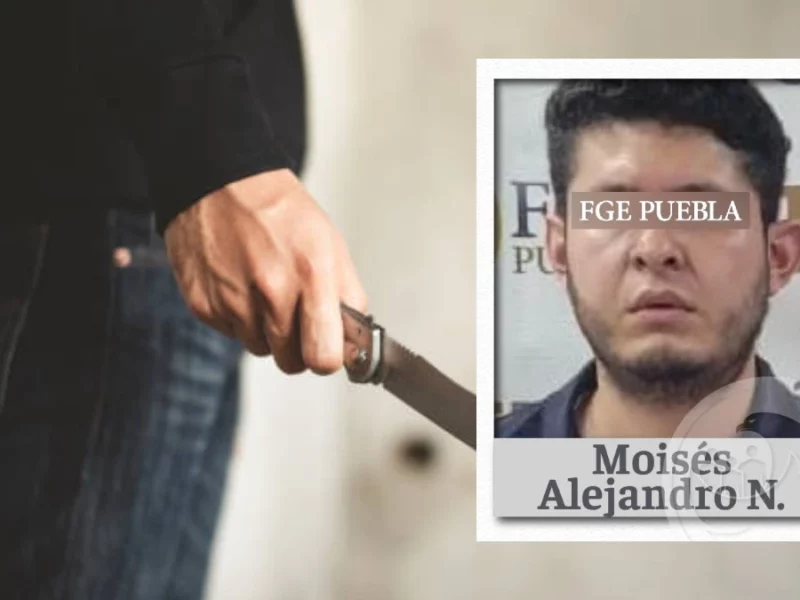 Moisés Alejandro navajeó a hombre en la ciudad de Puebla, ya fue detenido