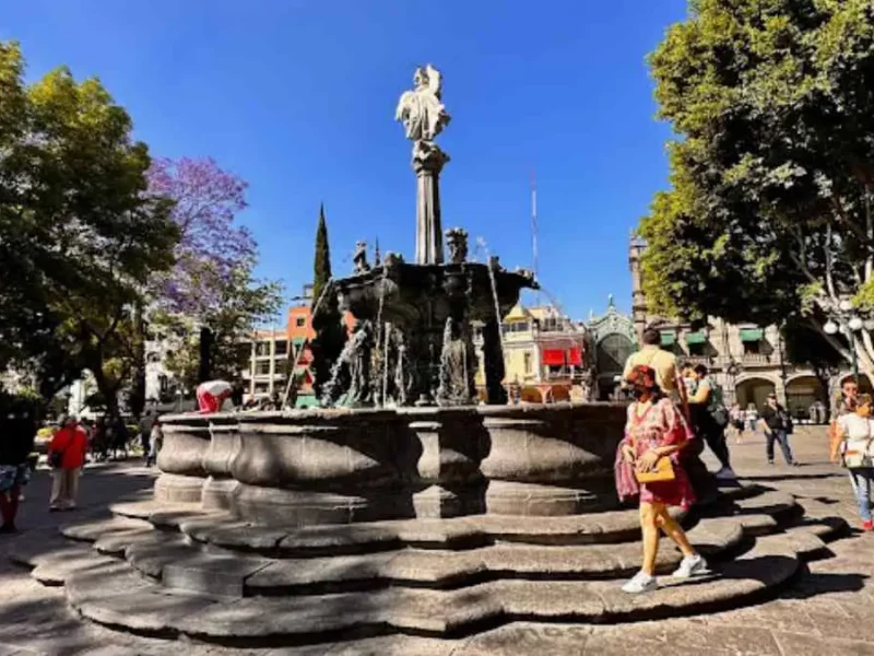 Restaurarán Fuente de San Miguel de zócalo de Puebla con inversión de 350 mil pesos