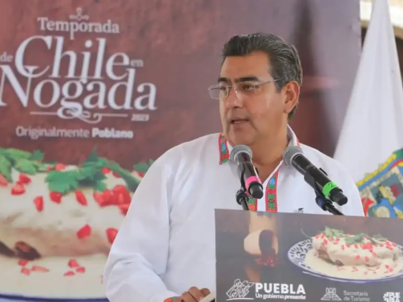 Chile en Nogada, origen y orgullo de Puebla Sergio Salomón al iniciar temporada 2023