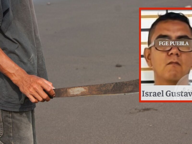 Detienen a Israel agredir a hombre con un machete en Izúcar