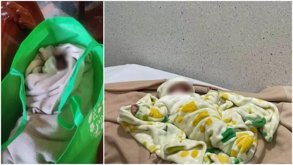 Abandonan a una bebé en bolsa de supermercado en Zacatelco, Tlaxcala