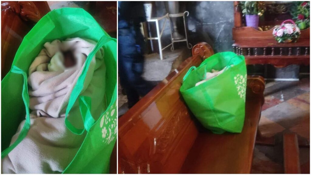 Abandonan a una bebé en bolsa de supermercado en Zacatelco, Tlaxcala