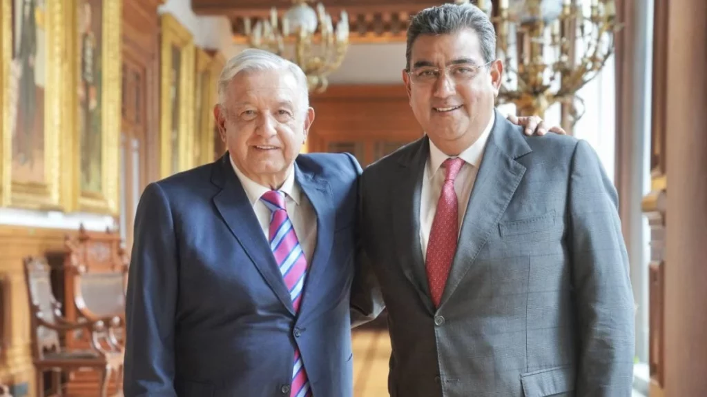 Sergio Salomón se reúne nuevamente con AMLO: este tema trataron