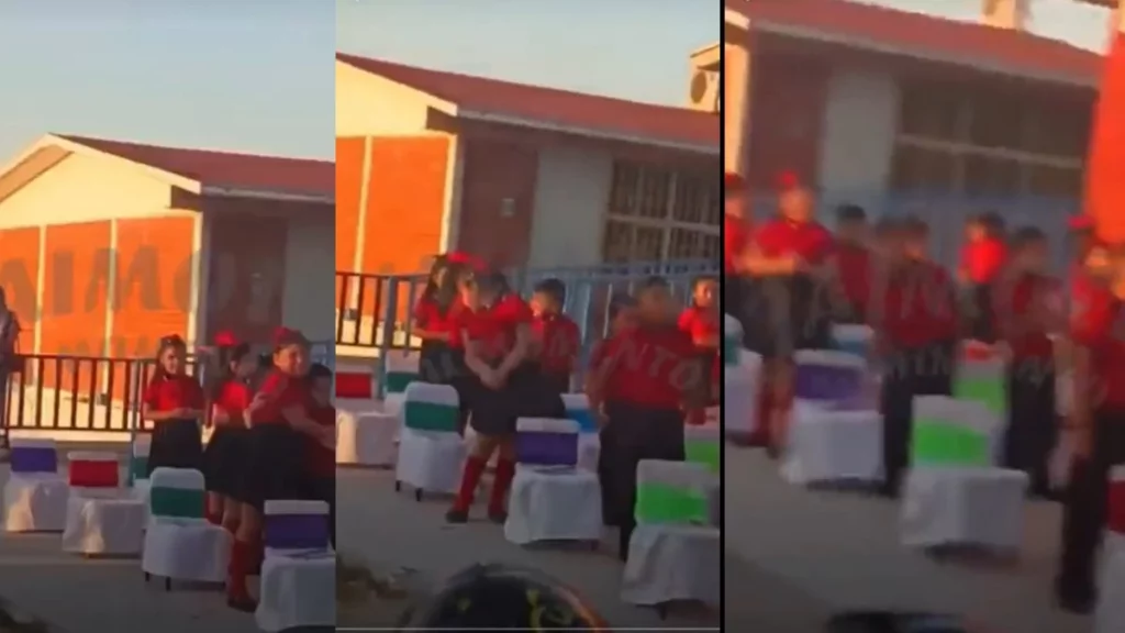 ¡Qué pena! Maestra reproduce audio íntimo en bocina durante graduación de kínder (VIDEO)