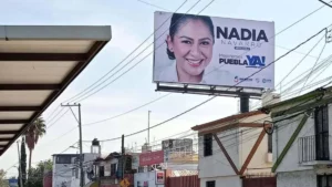 Espectaculares de Nadia Navarro: Augusta Díaz, líder del PAN Puebla pedirá que los retire