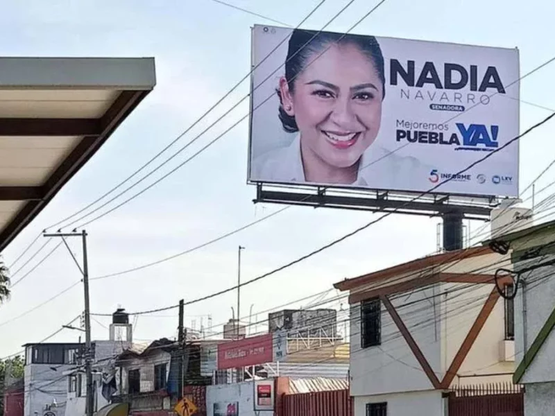 Espectaculares de Nadia Navarro: Augusta Díaz, líder del PAN Puebla pedirá que los retire