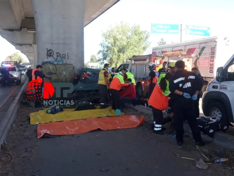 Un muerto y tres lesionados deja choque en la México-Puebla