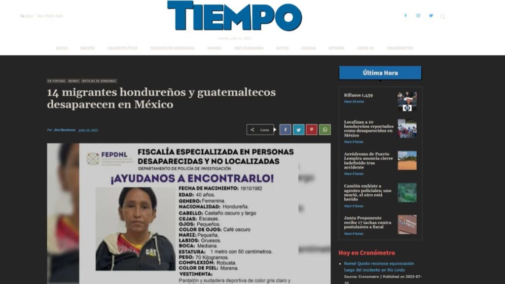 Migrantes desaparecidos en Tlaxcala se dirigían a albergue pero nunca llegaron