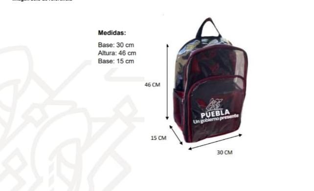 Esta es la mochila y uniformes que regalará gobierno de Puebla