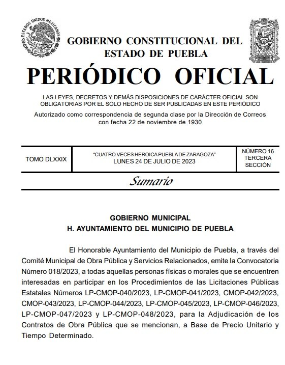Licitación de paquete de obras del gobierno de Eduardo Rivera.