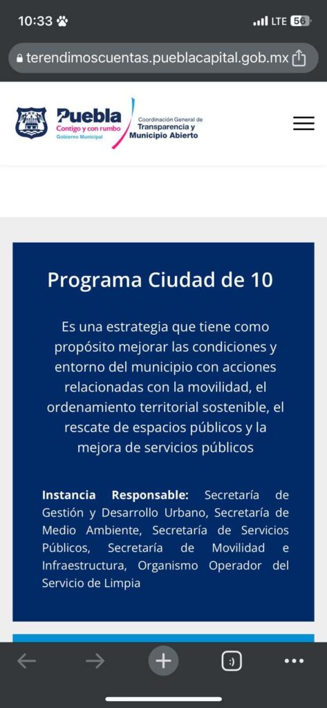 ¿Dudas sobre las obras que realiza Eduardo Rivera en Puebla?, habilitan tablero de transparencia