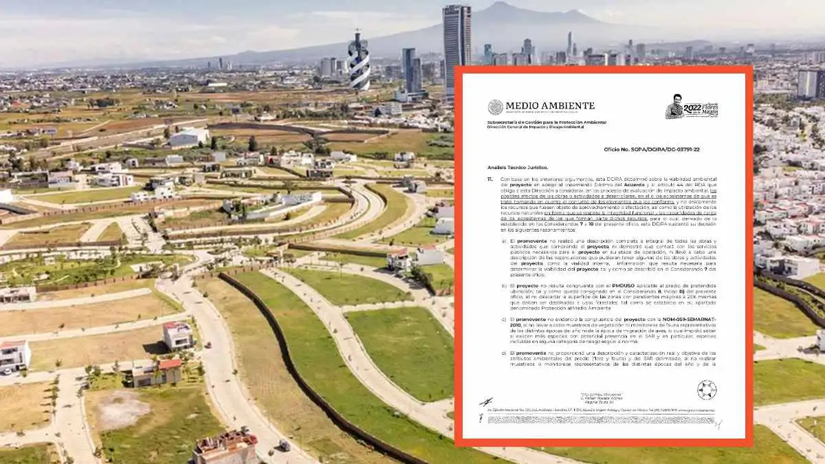 Semarnat niega permisos a Grupo Posadas para construir City Lomas por estas omisiones