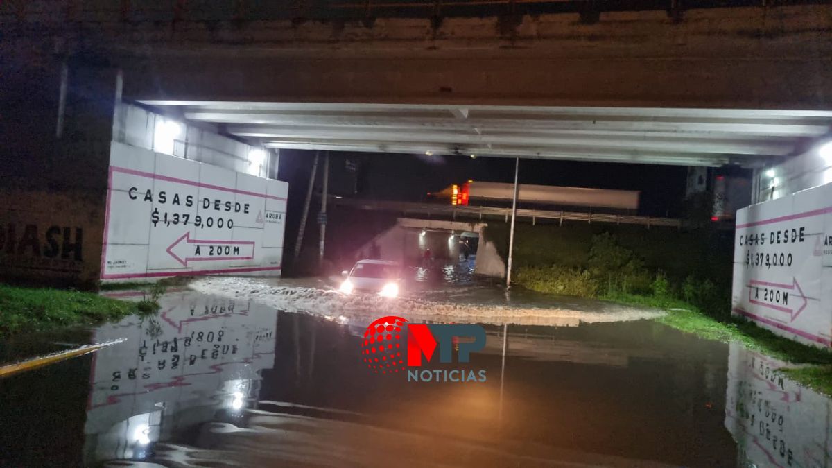 ¡Otra vez en Coronango! Se inunda Puente Los Ángeles