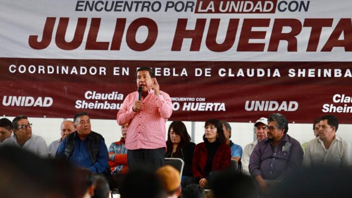 Julio Huerta suma a transportistas a favor de Sheinbaum en Puebla