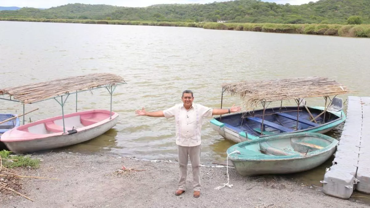 Sergio Salomón en Laguna de San Juan Epatlán