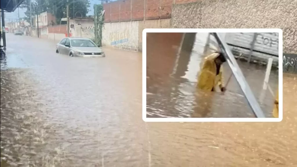 Así las inundaciones por falta de desazolves en San Pedro Cholula