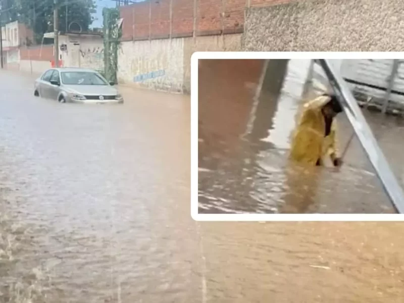 Así las inundaciones por falta de desazolves en San Pedro Cholula
