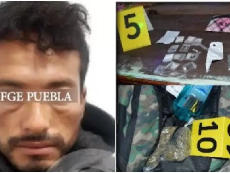 Detienen a Gilberto por posesión de droga en Puebla