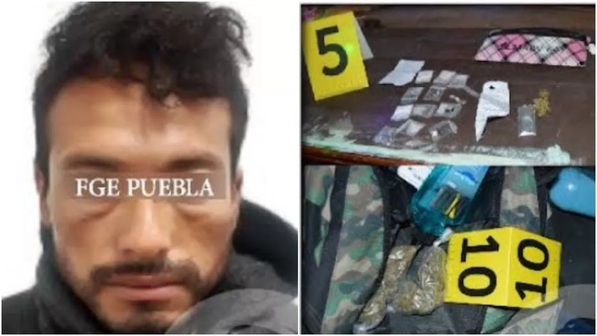 Detienen a Gilberto por posesión de droga en Puebla