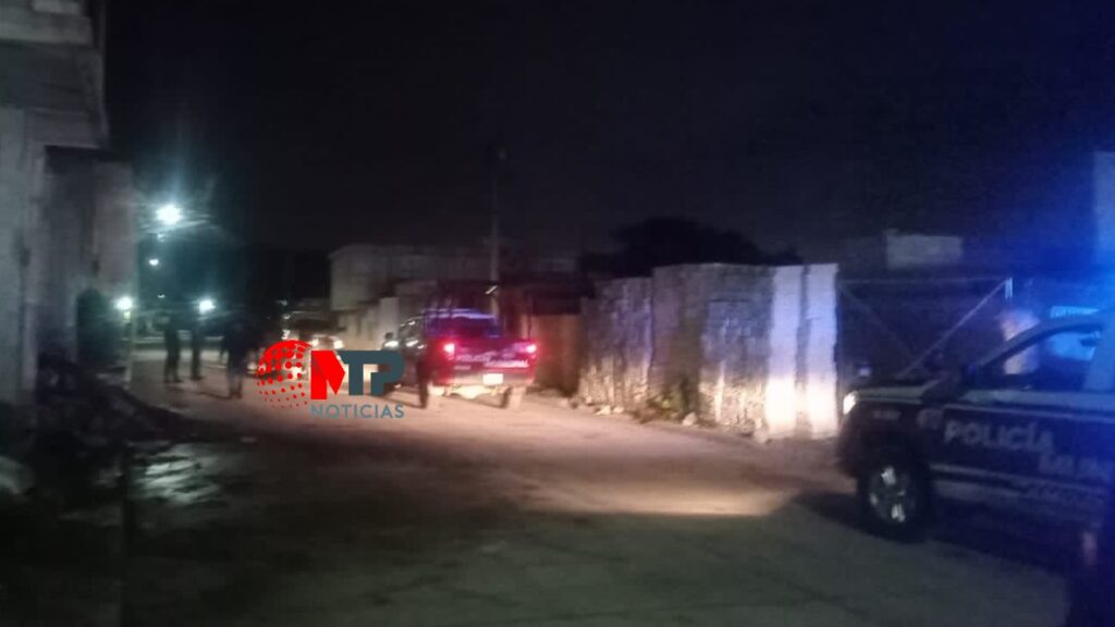 Calle de Amozoc donde hombre asaltó a mujer.