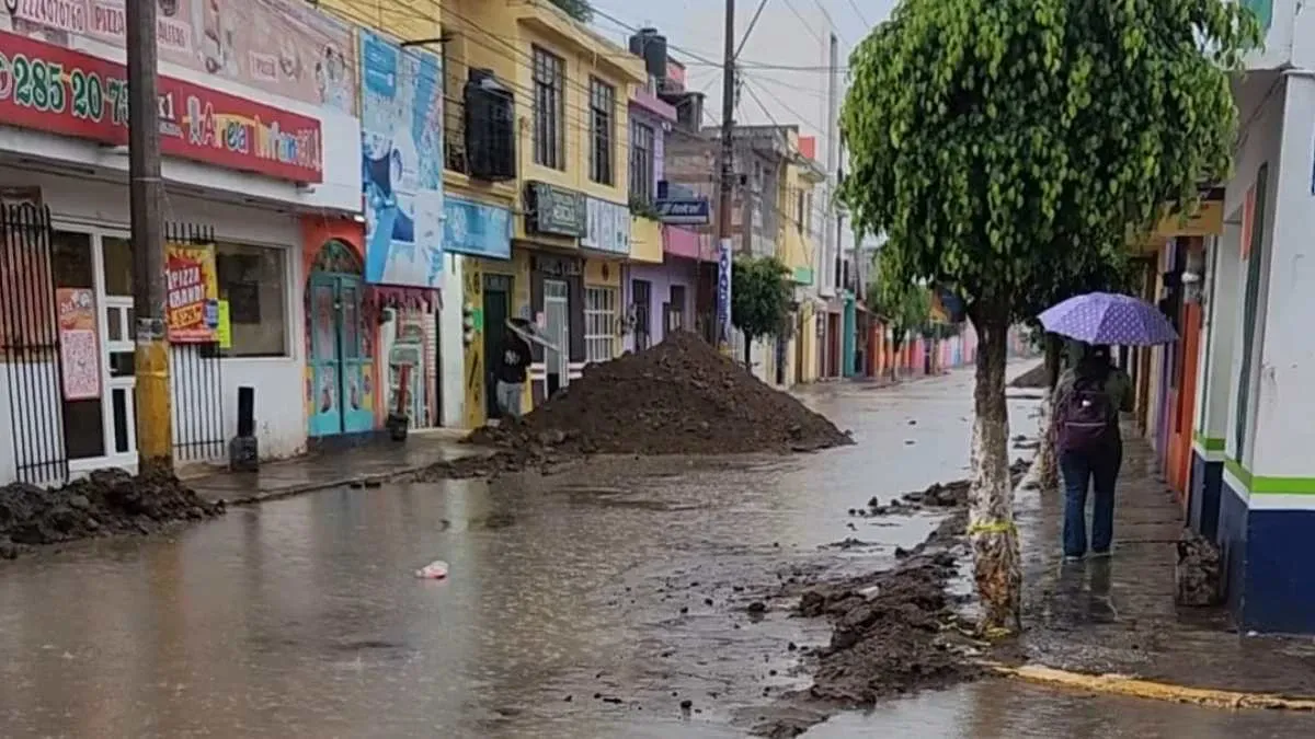 Lentitud en las obras del centro en San Andrés Cholula