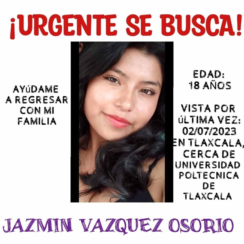 Caso Jazmín Vázquez: detienen a Alfredo, acusado de su desaparición en Tlaxcala