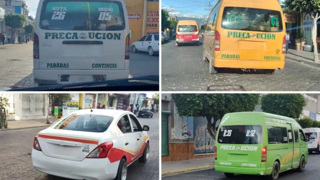 Sin placas circulan taxis y transporte público en Tehuacán