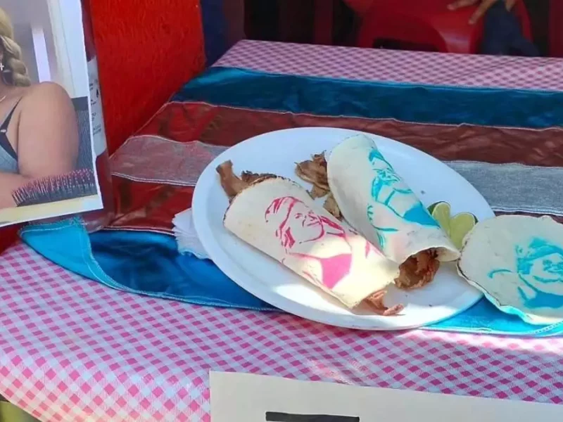 Resulta y resalta que ya venden taco árabe en honor a Wendy Guevara en Puebla