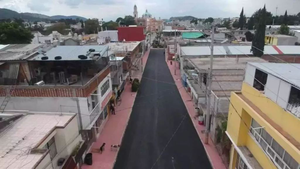 Así avanza pavimentación de la 2 Oriente en Amozoc