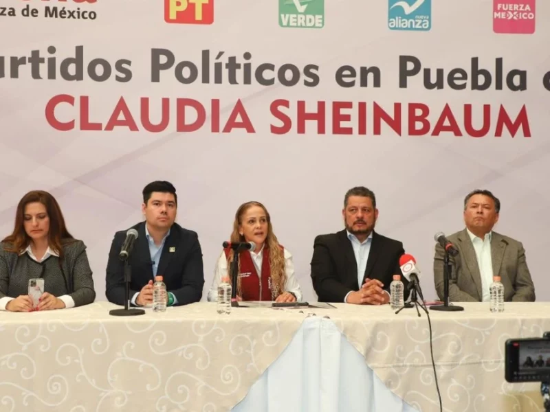 Dirigentes de partidos políticos en Puebla