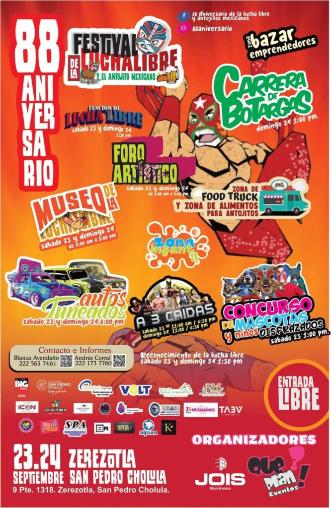Festival de la Lucha Libre en Cholula aquí fechas y horarios