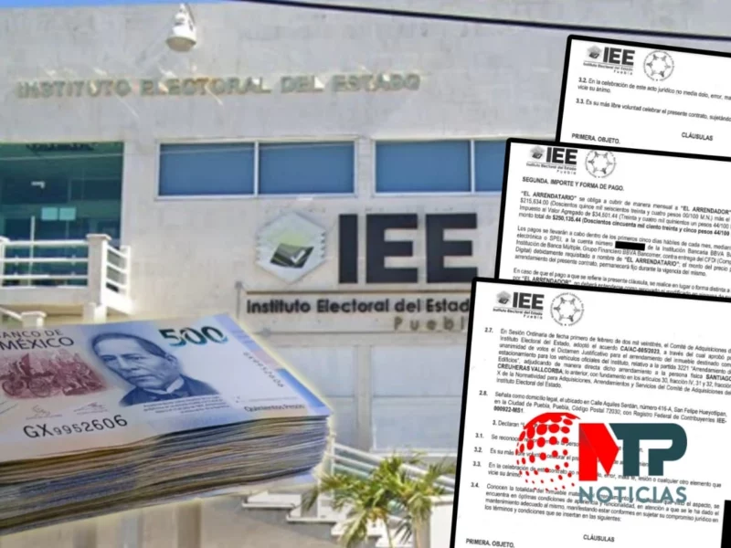Gasta IEE Puebla 6.4 millones en rentas