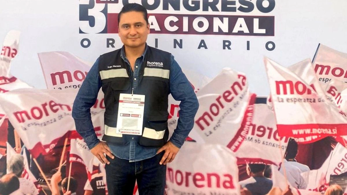 Iván Herrera en congreso nacional de Morena