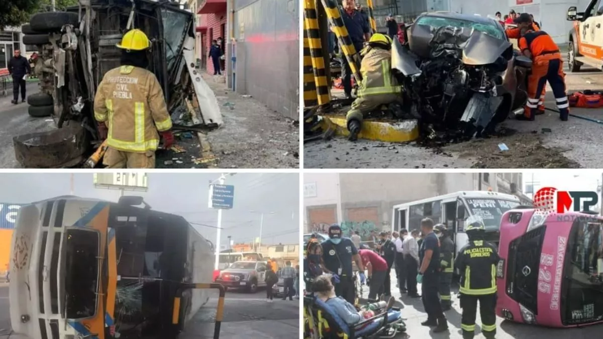 Las 10 vialidades con más accidentes para circular en Puebla.