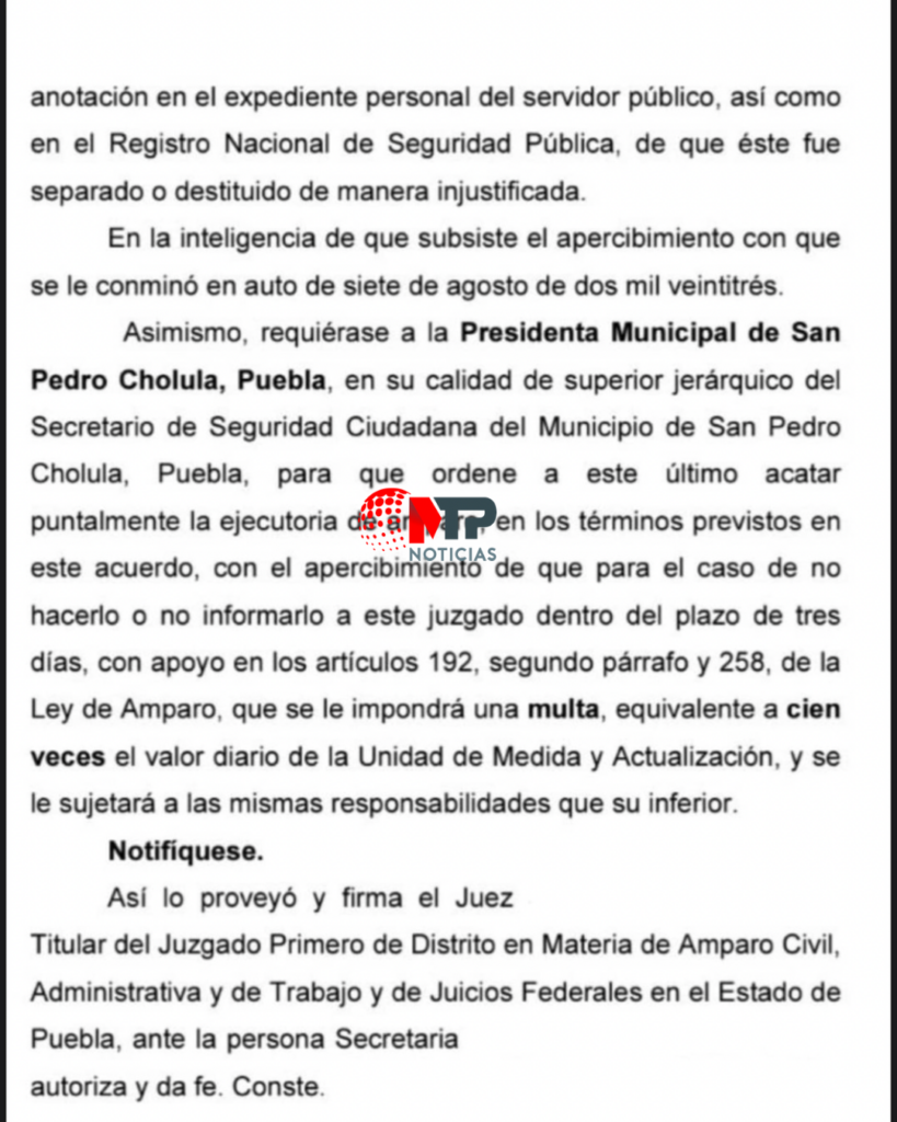 Paola Angón debe pagar indemnización a policía