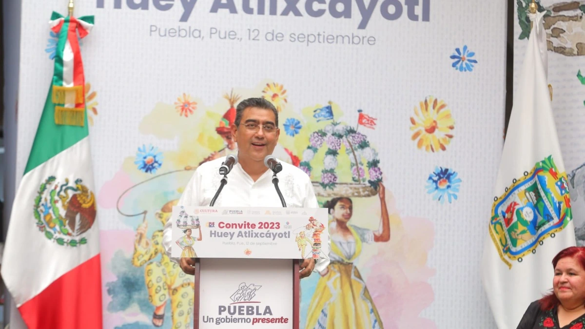 Sergio Salomón en Convite Huey Atlixcáyotl