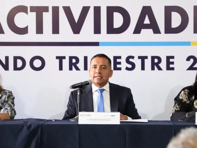 Edmundo Tlatehui presenta informe de labores de segundo trimestre 2023