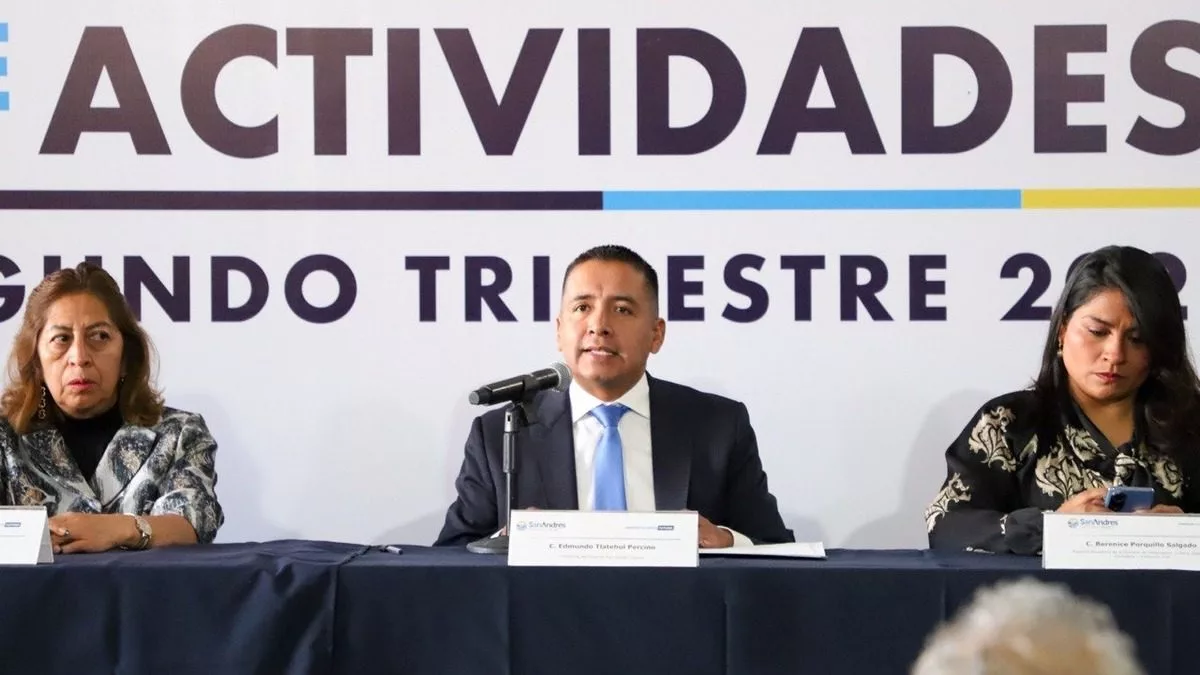 Edmundo Tlatehui presenta informe de labores de segundo trimestre 2023