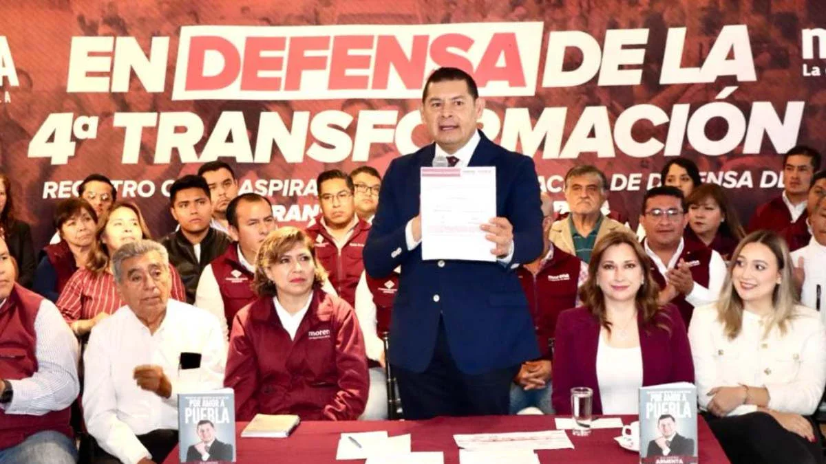 Armenta ofrece dos millones de votos a Sheinbaum; confía que no haya ‘dedazo’ por gubernatura de Puebla