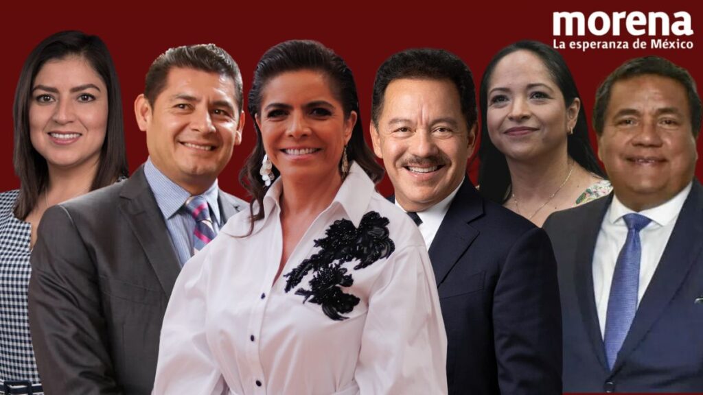 Aspirantes a gobernador por Morena en Puebla