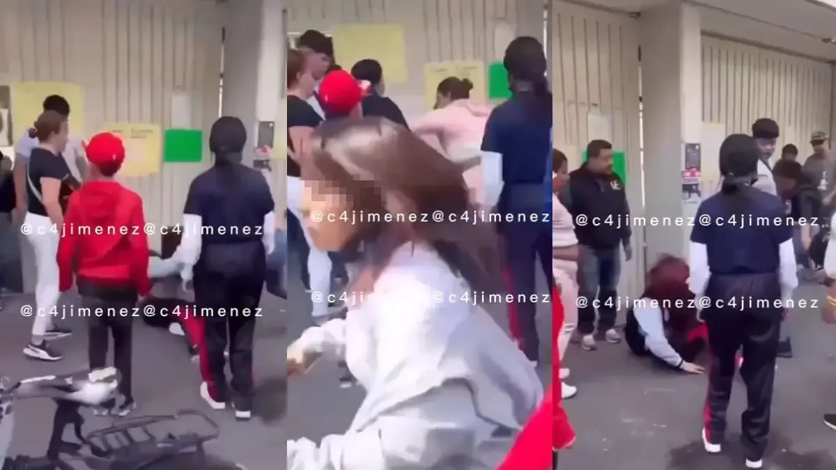 Mujer golpea a adolescente en la entrada de una escuela en la CDMX