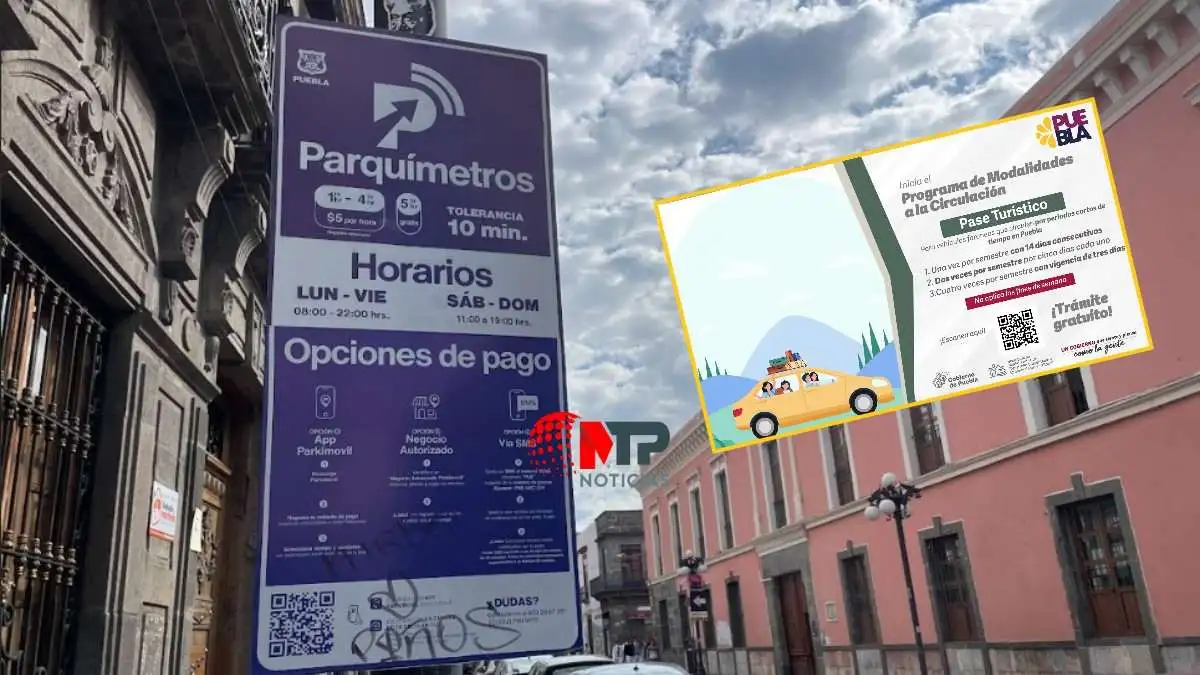 ¿Pase Turístico para no pagar parquímetros en Puebla?, esto sabemos