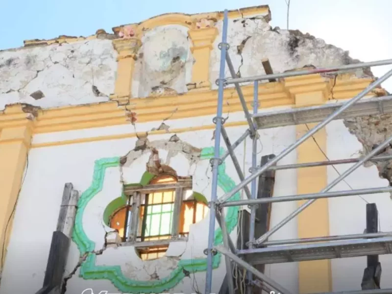 A seis años inicia rehabilitación de templo de Atzitzihuacán, dañado en 19S