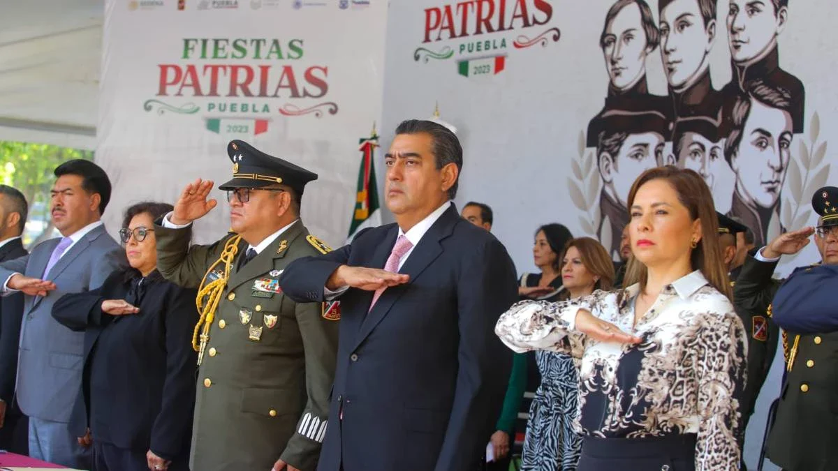 Sergio Salomón encabeza ceremonia por el 176 aniversario de la Batalla de Chapultepec