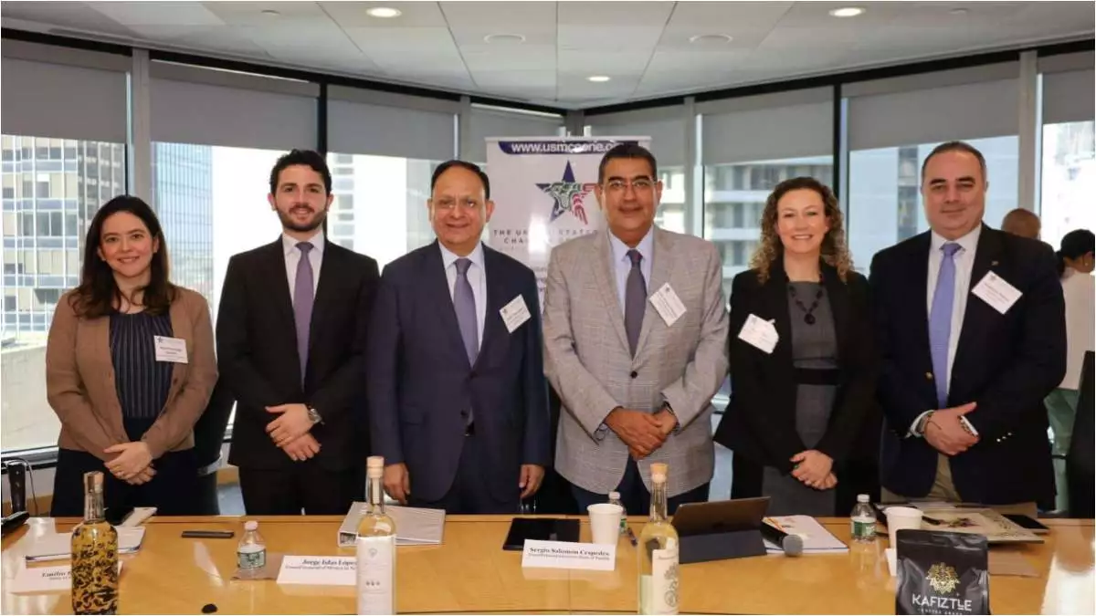 Sergio Salomón se reúne con Cámara de Comercio México-Estados Unidos, de esto trató
