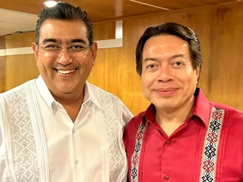 Sergio Salomón se reúne con Mario Delgado, previo a palomear a precandidatos a gubernatura