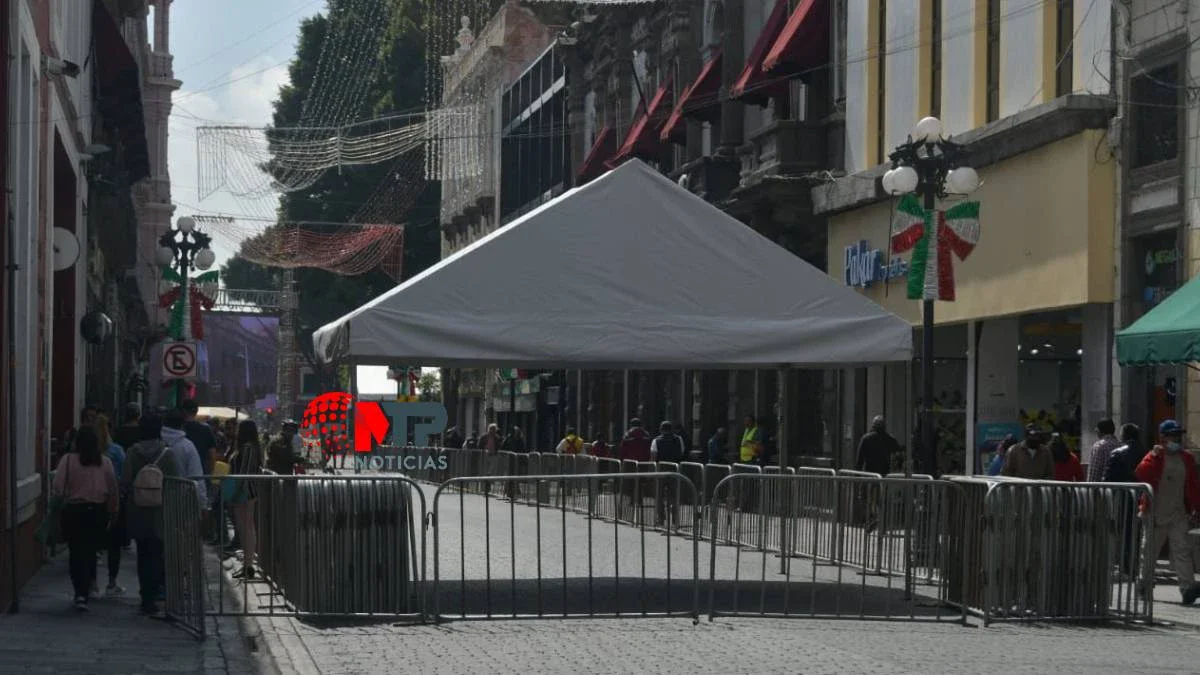 Ubica los arcos de seguridad para el Grito de Independencia en Zócalo de Puebla