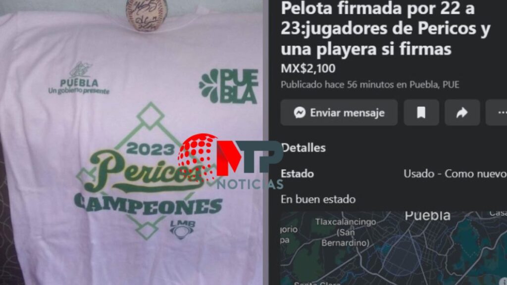 Playera que festeja el campeonato de Pericos de Puebla.